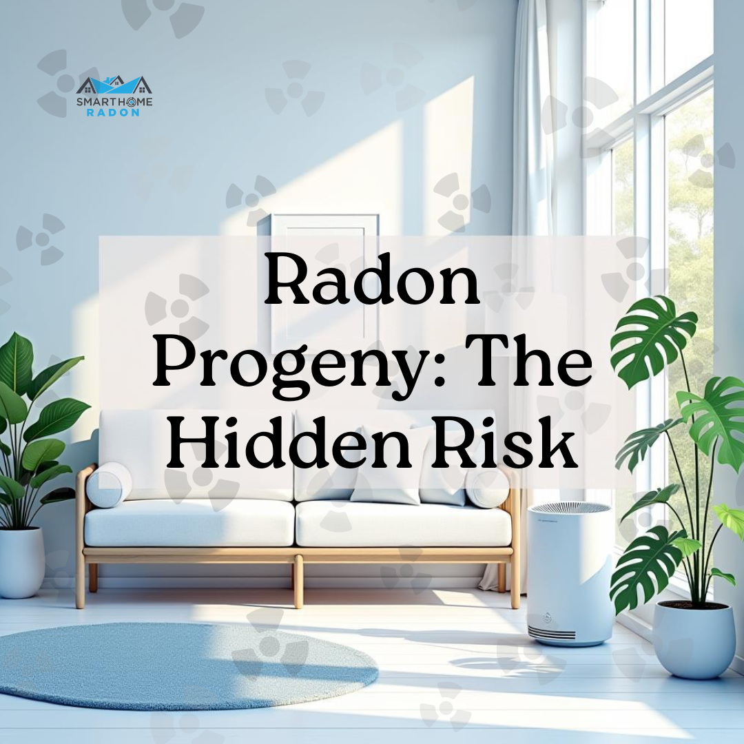 Smart Home Radon Instagram post about radon progeny hidden risk in modern living room
